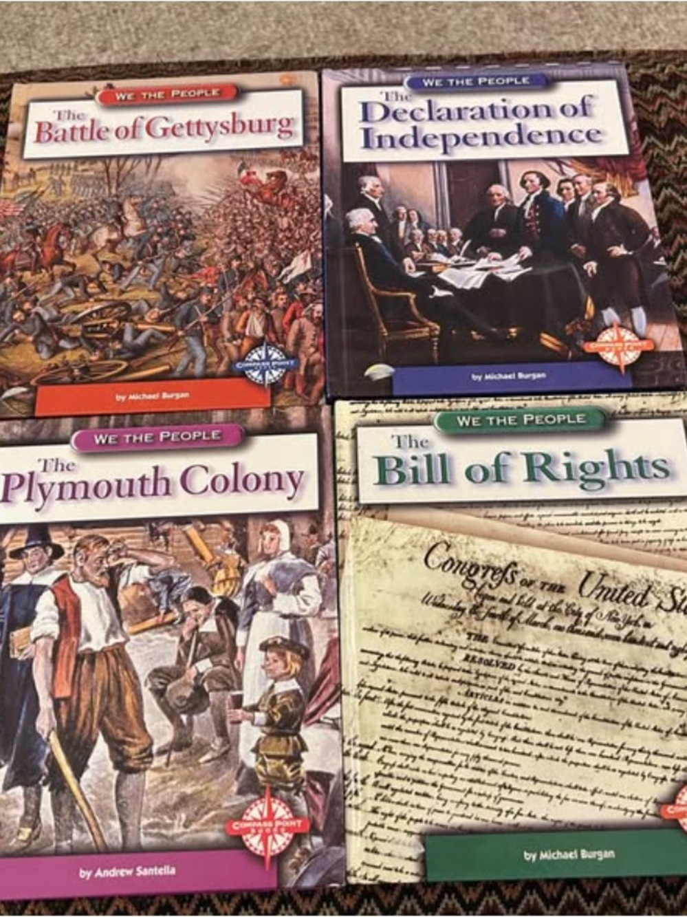 We the People History Book Set - Assorted Covers (Purple, Green, Blue, Brown)